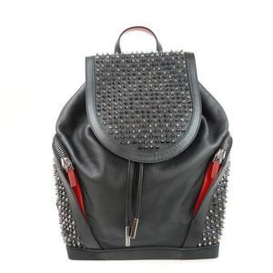 Christian Louboutin Backpack Leather Studs Black